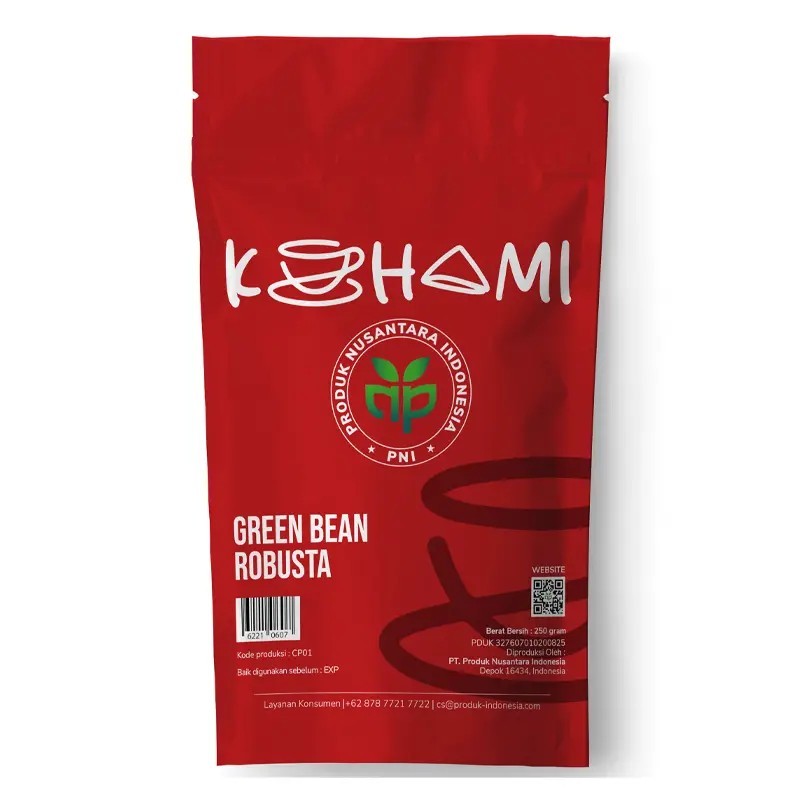Kohami Green Bean Robusta 250 Gram
